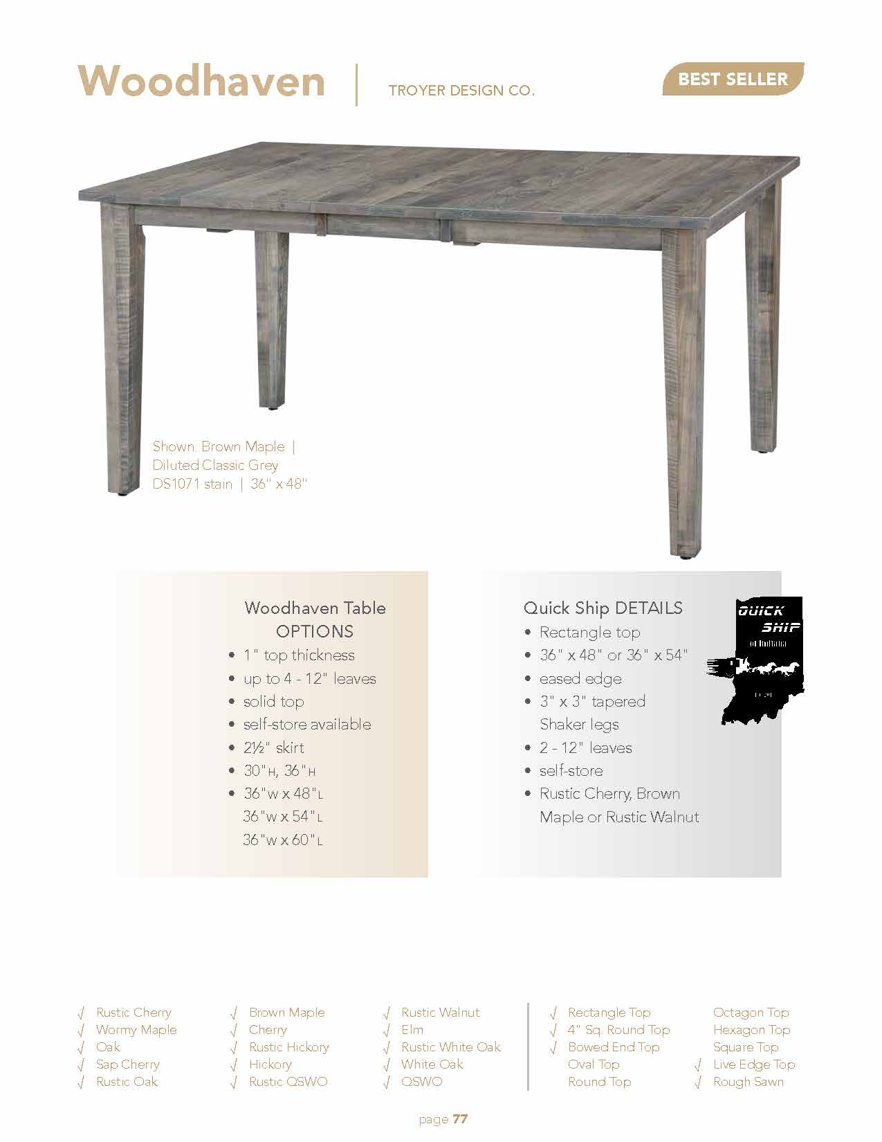 Woodhaven Table
