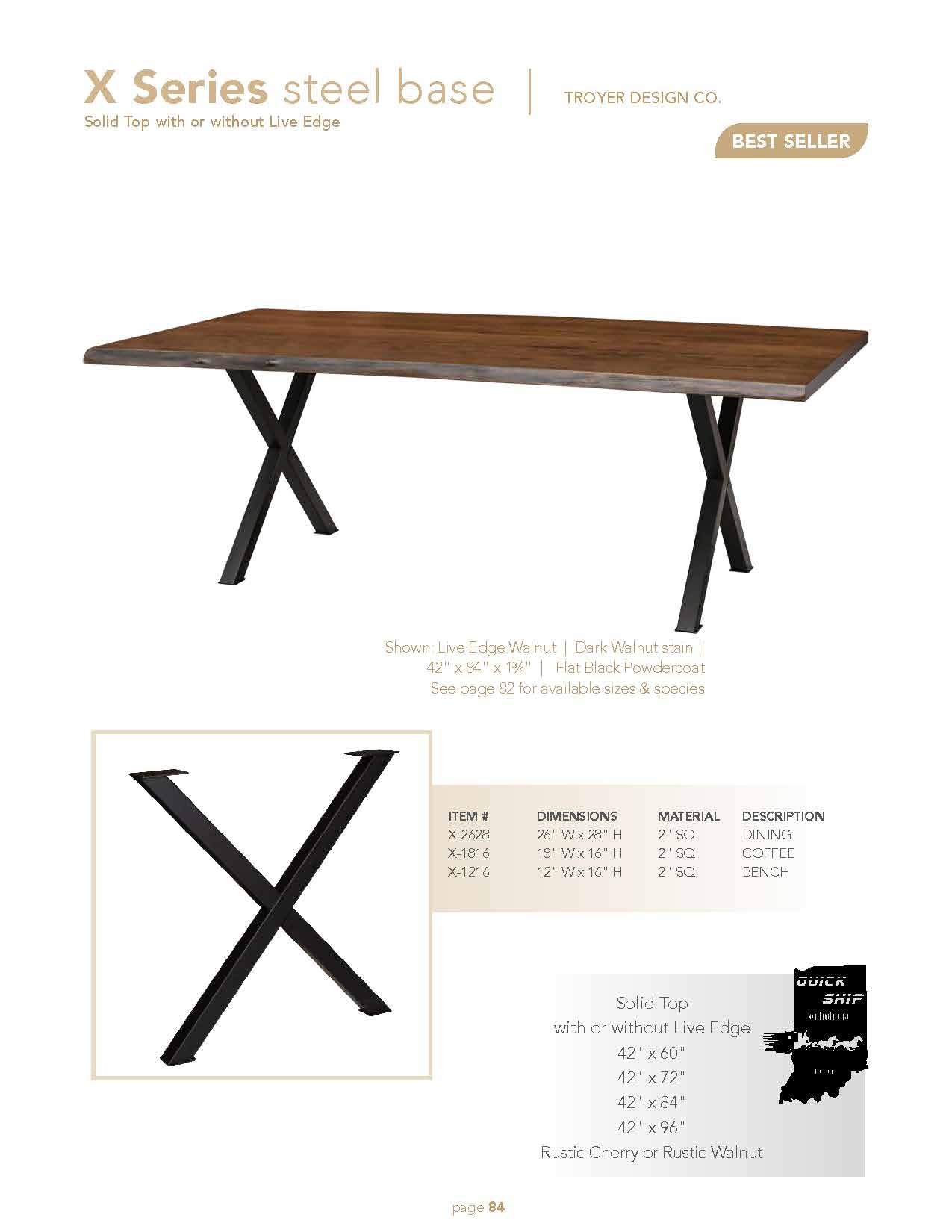 X Series steel base