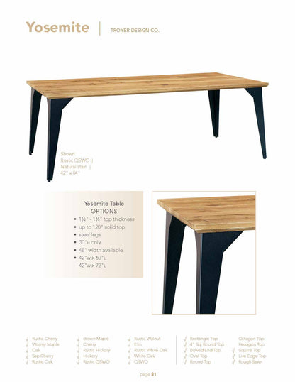 Yosemite Table