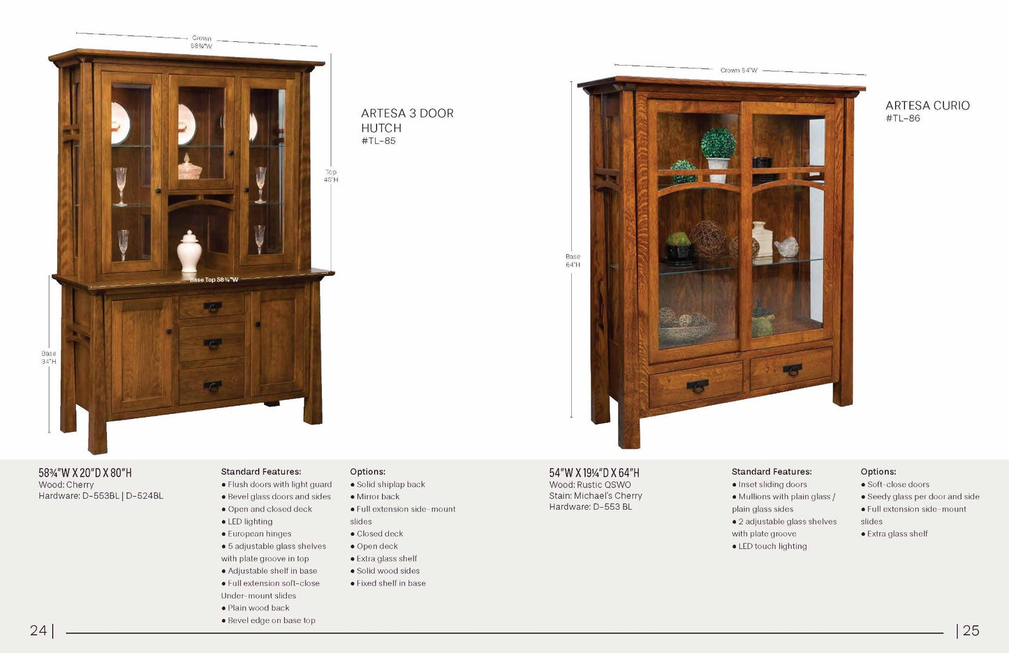 Artesa 3 Door Hutch