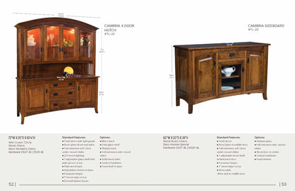 Cambria 4 Door Hutch