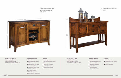 Cambria Sideboard With Wine Rack