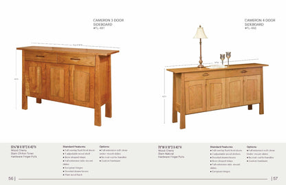 Cameron 4 Door Sideboard