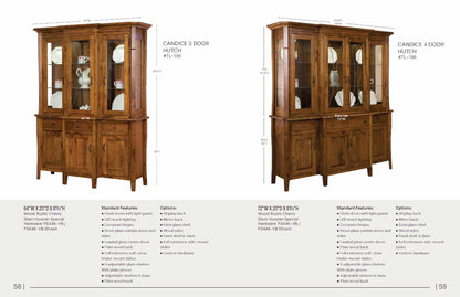 Candice 3 Door Hutch