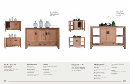 Ellianna 3 Door 2 Drawer Sideboard