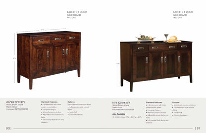 Fayette 4 Door Sideboard