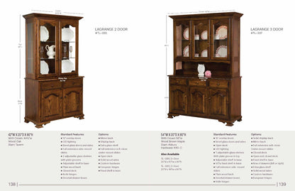 Lagrange 2 Door Hutch – 42"W
