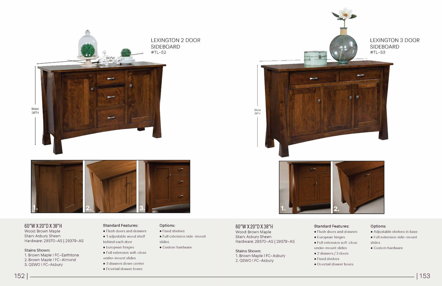Lexington 3 Door Sideboard