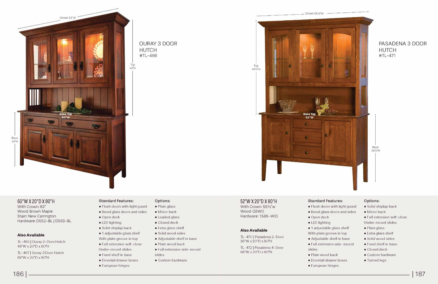 Ouray 3 Door Hutch