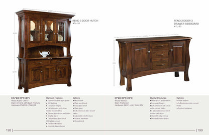 Reno 3 Door Hutch