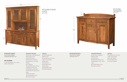 Richland 4 Door Hutch