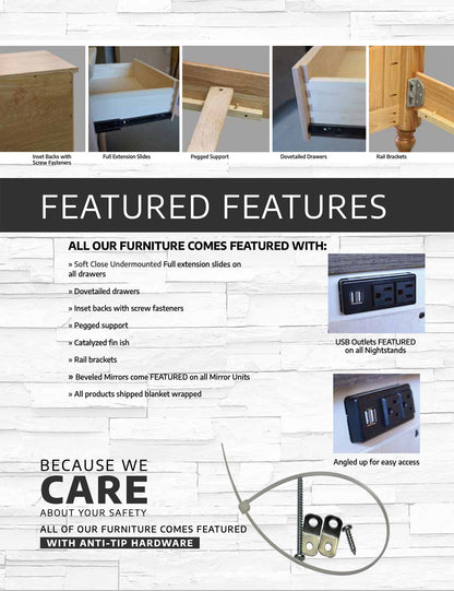 Natalie Cove 2-DR Nightstand - 19"W