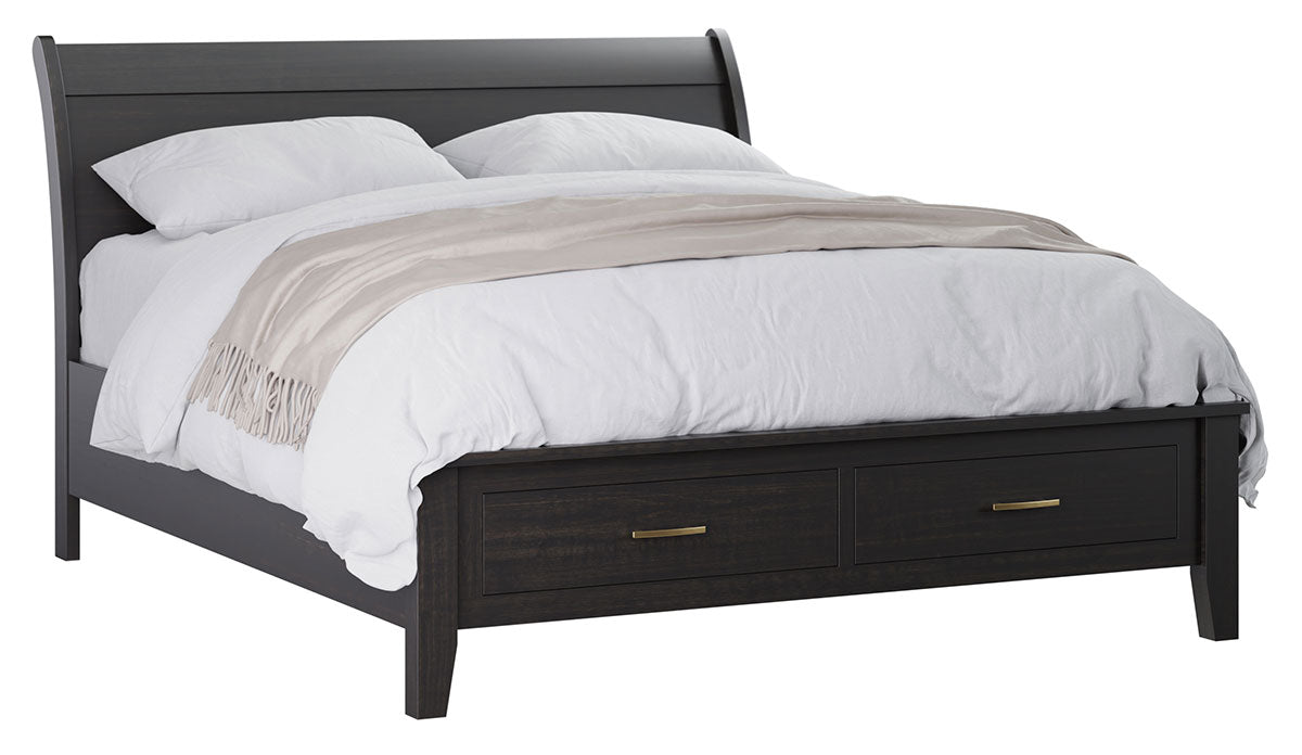Lakeside Bed With Storage Footboard