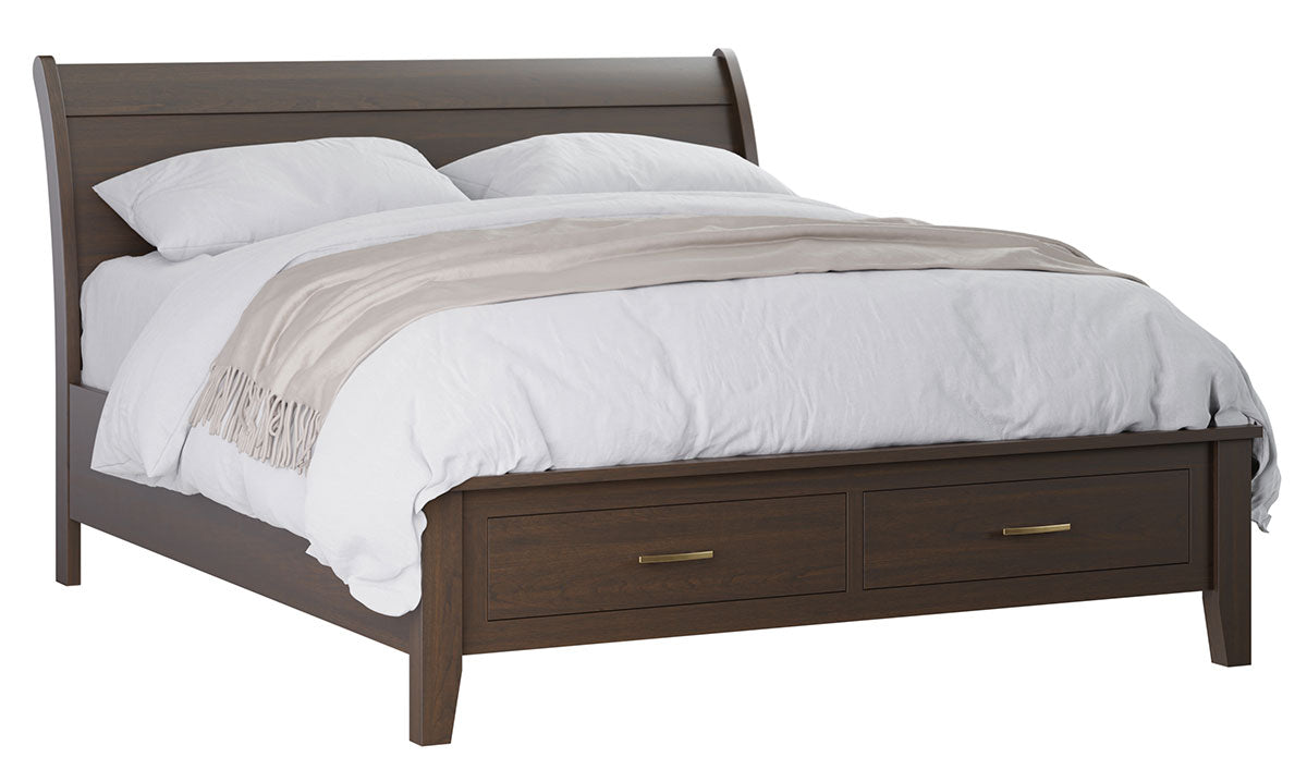 Lakeside Bed With Storage Footboard