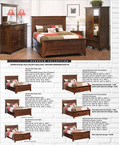 Arlington Sleigh Bed With Fb Storage