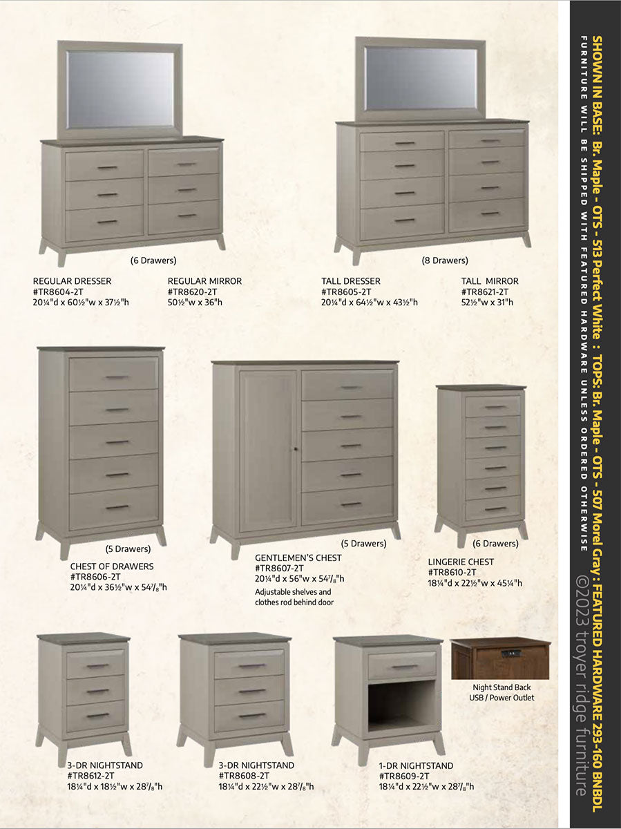 Bay Watch 5 Drawer Chest of Drawers - 36"W