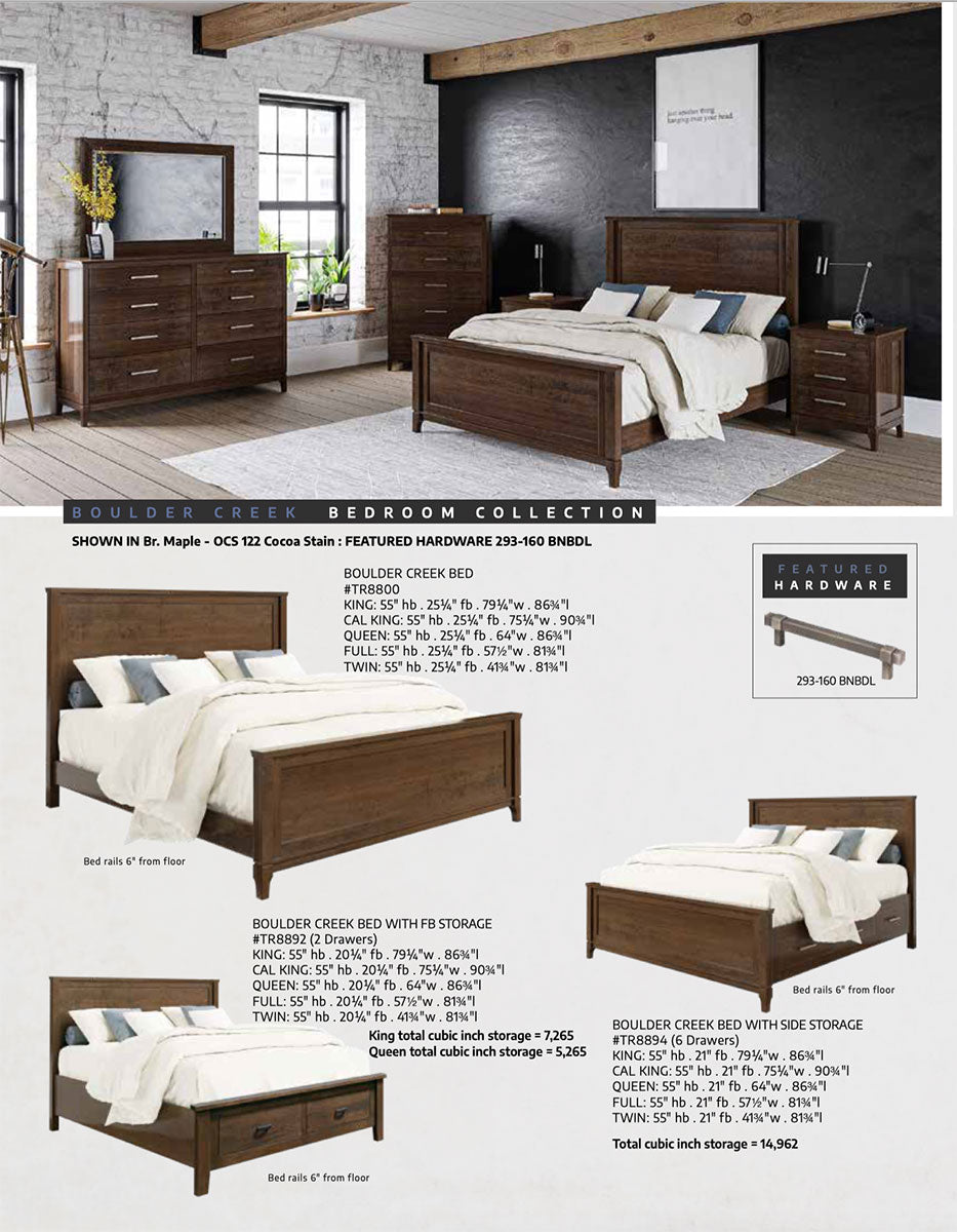 Boulder Creek Bed With Fb Storage