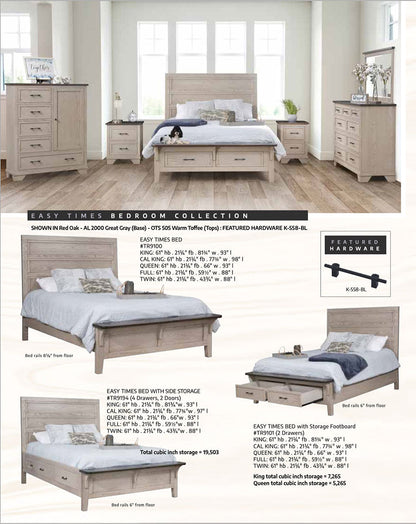 Easy Times Bed With Storage Footboard
