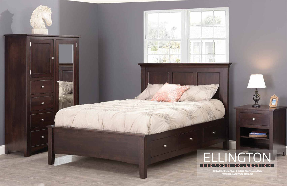Ellington Bed With  Side Storage (6 Drawers)