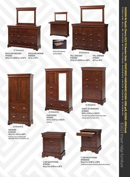 Luxembourg 5 Drawer Chest Of Drawers 35 7/8"W