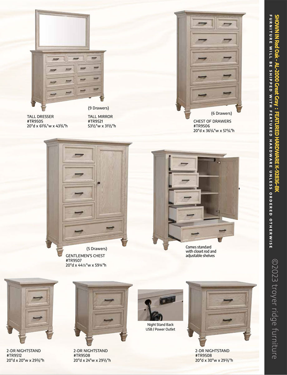Legacy Village 6 Drawer Chest of Drawers - 36 "W