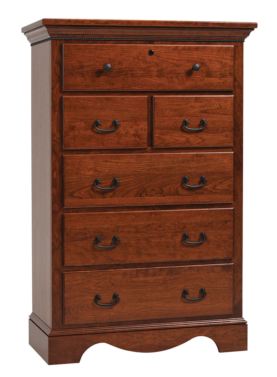 Merlot 6 Drawer Chest Of Drawers – 66"W