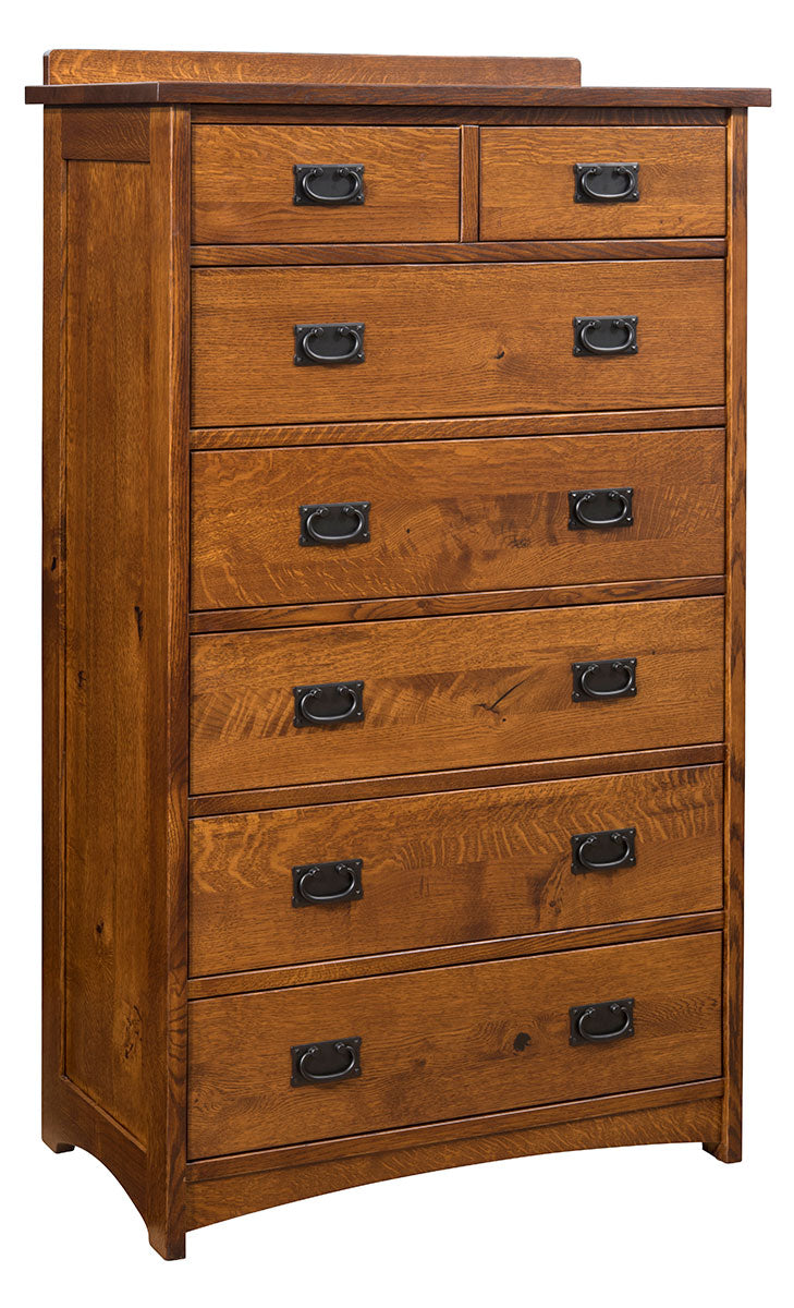 Mission Retreat 7 Drawer Chest of Drawers - 34”W