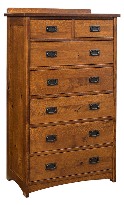 Mission Retreat 7 Drawer Chest of Drawers - 34”W