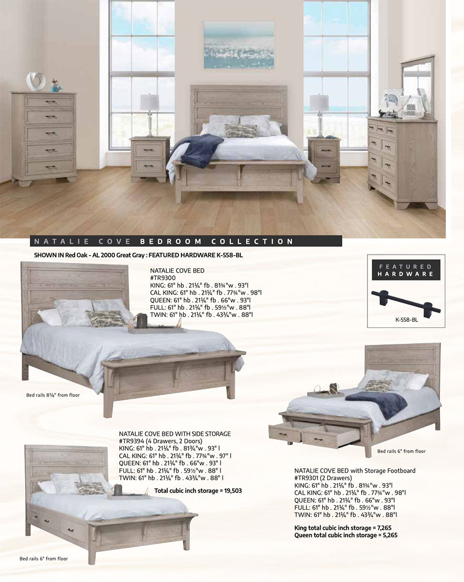 Natalie Cove 2-DR Nightstand - 19"W