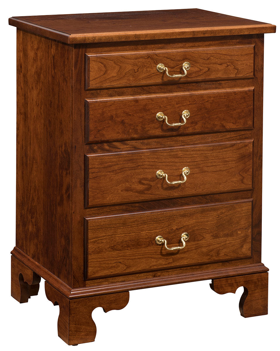 Williamsburg 4 Drawer Bedside Chest – 25"W