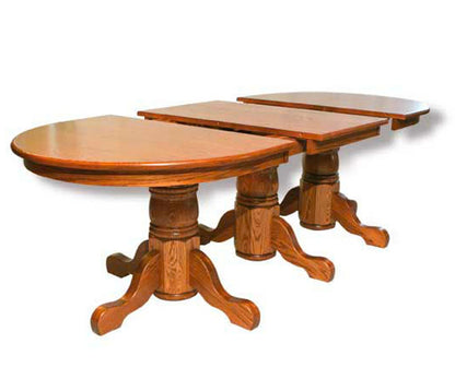 Triple Pedestal Table