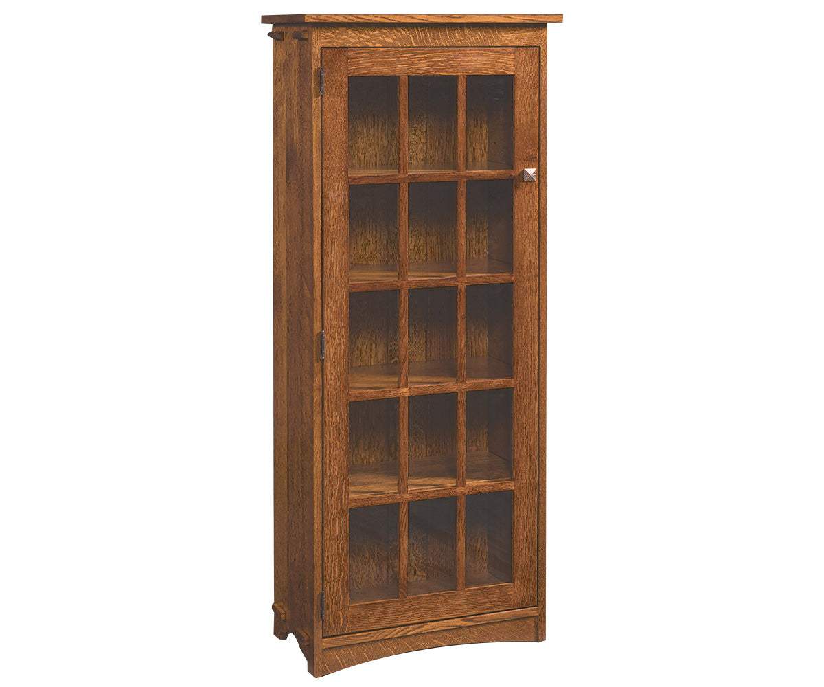 Village Mission Glass Door Bookcase