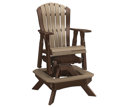 Poly Adirondack Bentback Bar Height Swivel Glider