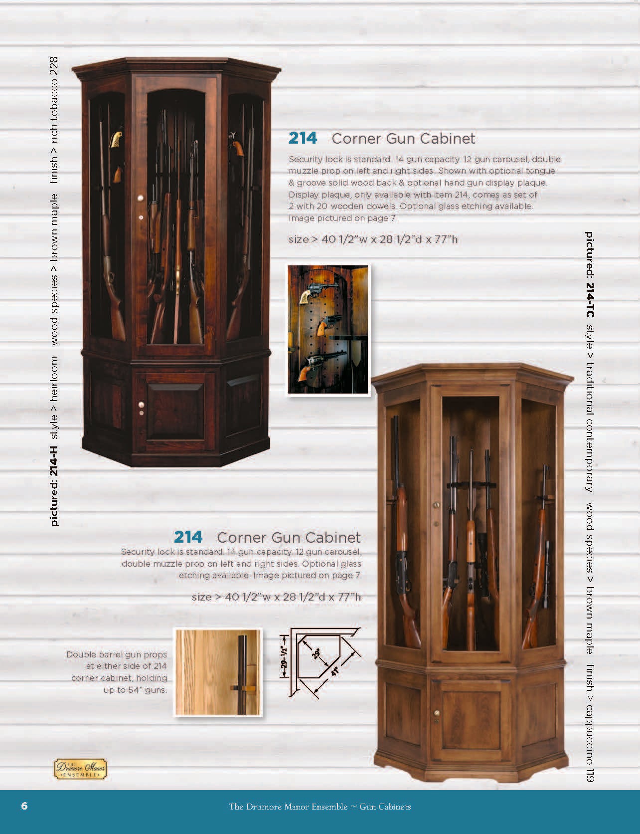 Corner Gun Cabinet