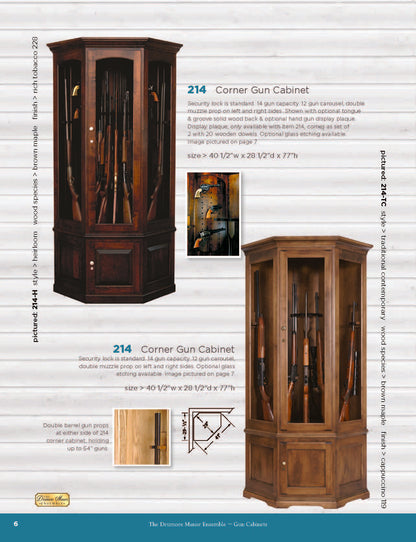 Corner Gun Cabinet