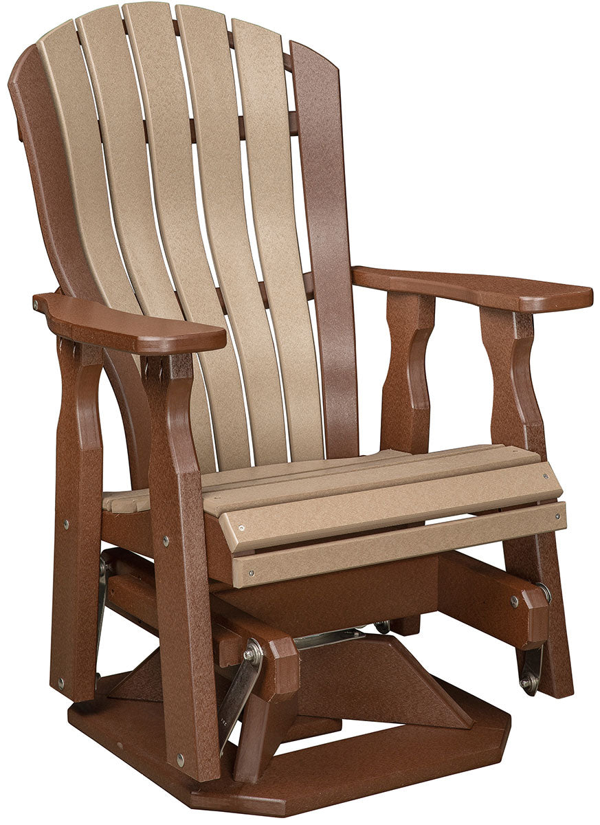 Poly Adirondack Bentback Swivel Glider