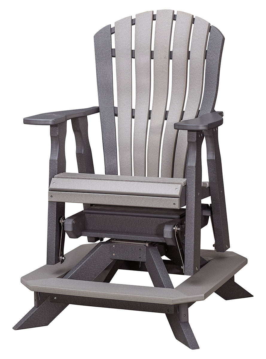 Poly Adirondack Bentback Counter Height Swivel Glider