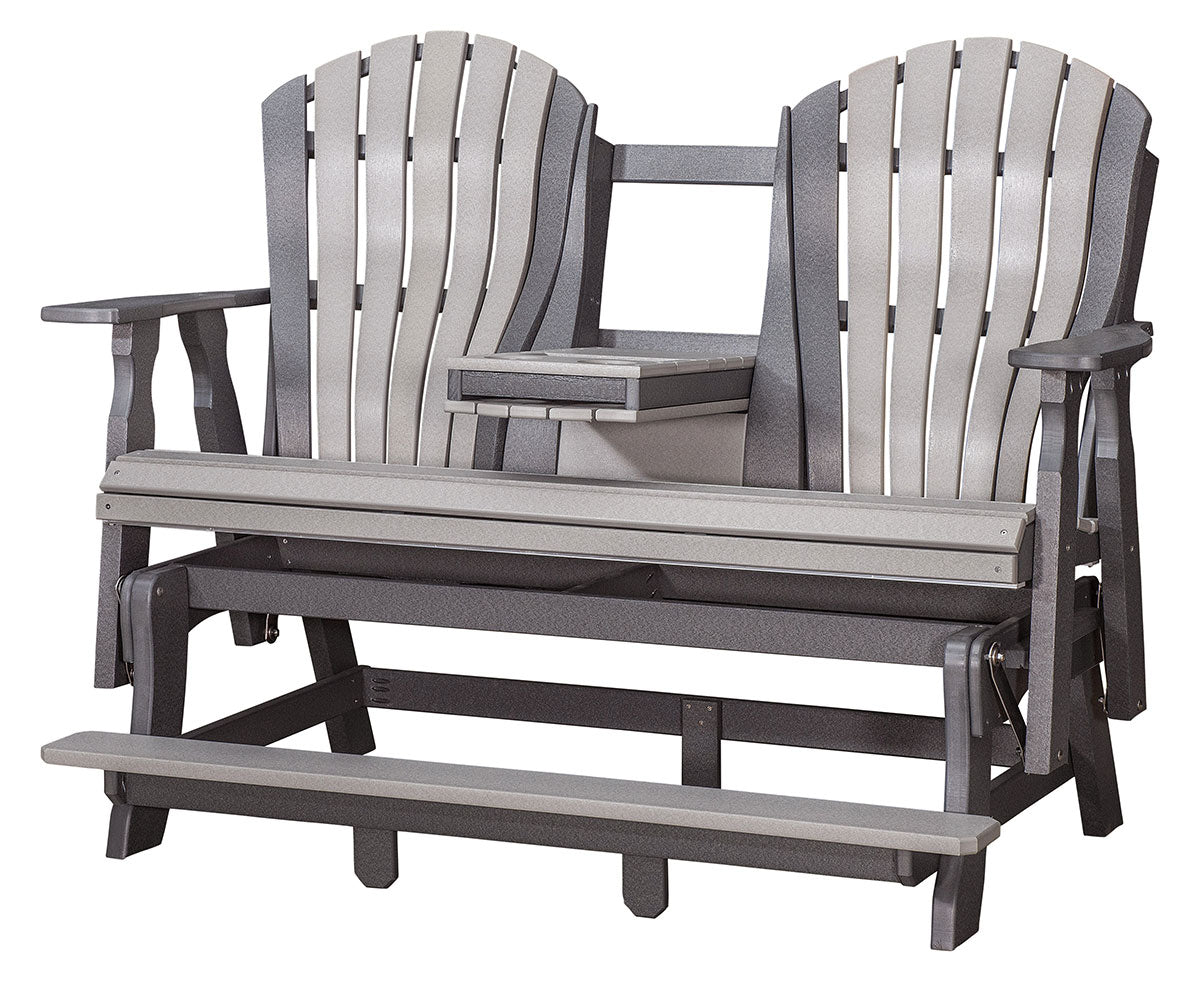 Poly Adirondack 5' Bentback Counter Height Glider