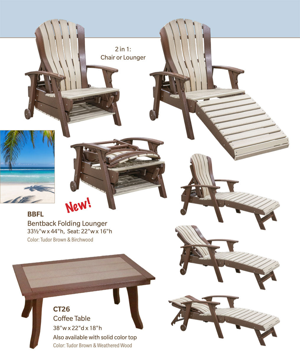 Poly Adirondack Folding Lounge Chair