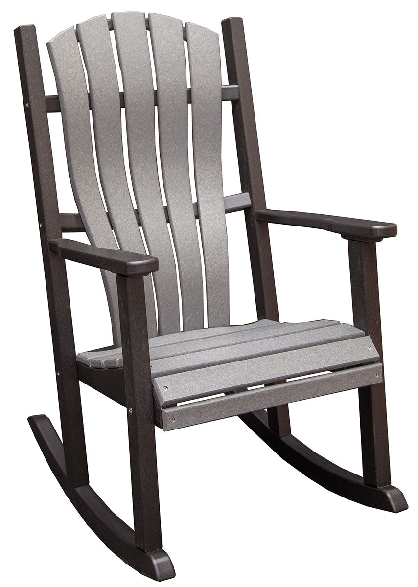 Poly Adirondack Bentback Porch Rocker