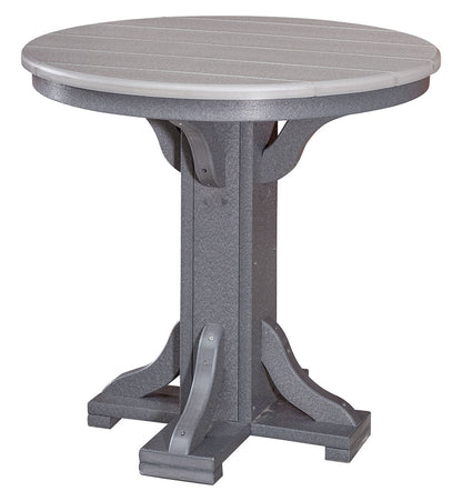 Poly 30" Round Table- Dining Height 30"