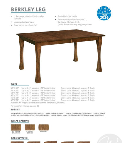 Berkley Leg Table