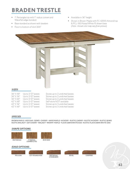 Braden Trestle Table