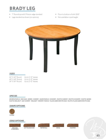 Brady Leg Table