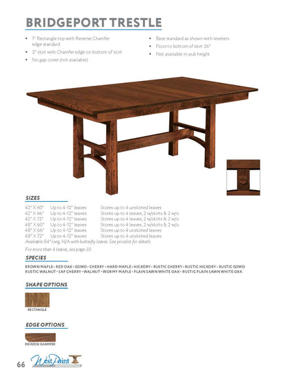 Bridgeport Trestle Table