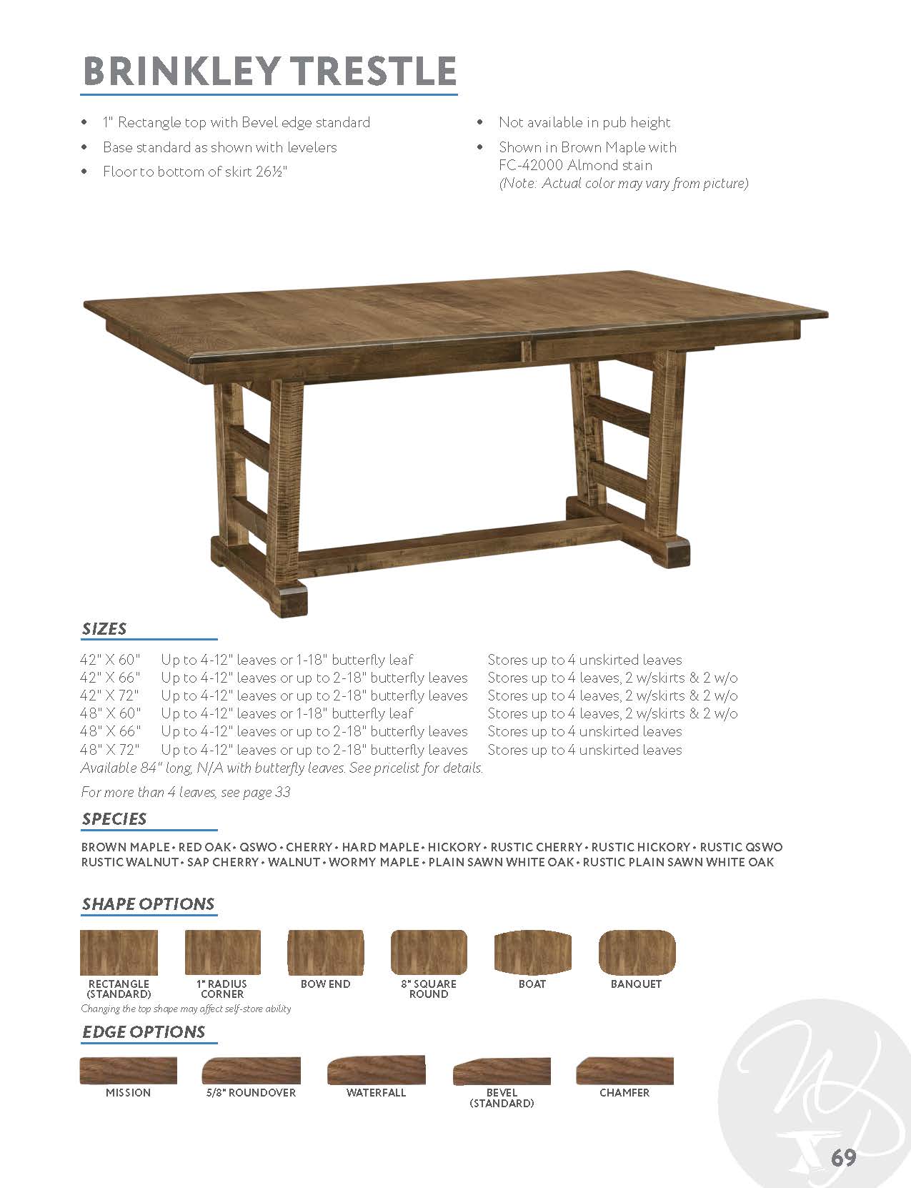 Brinkley Trestle Table