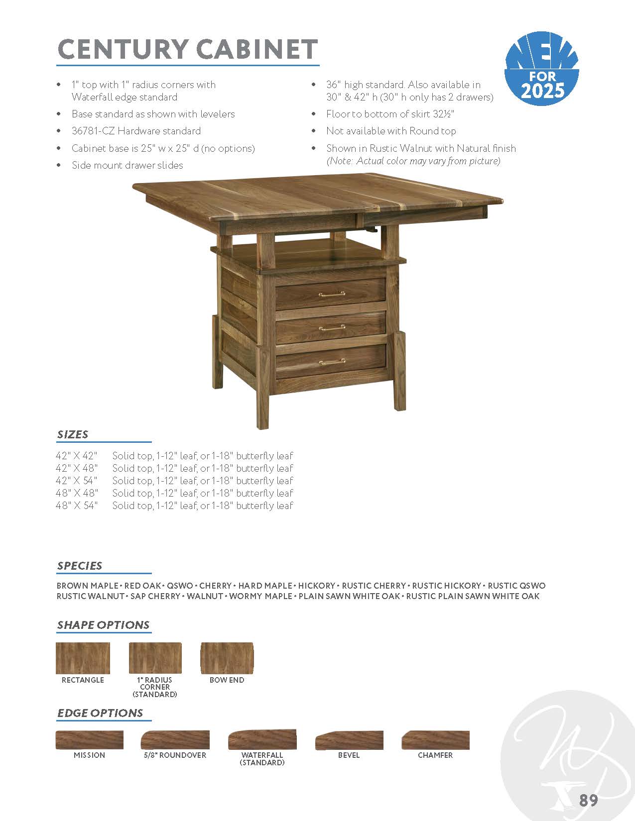 Century Cabinet Table