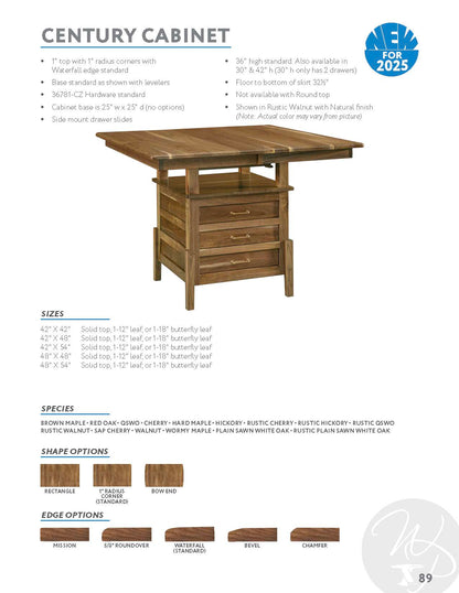 Century Cabinet Table