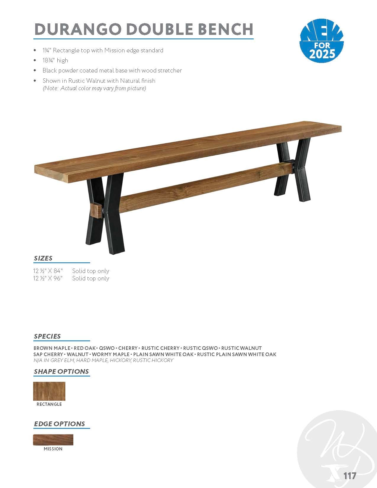 Durango Double Bench