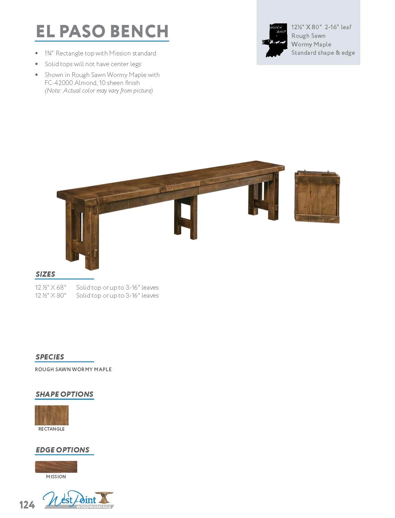 El Paso Bench